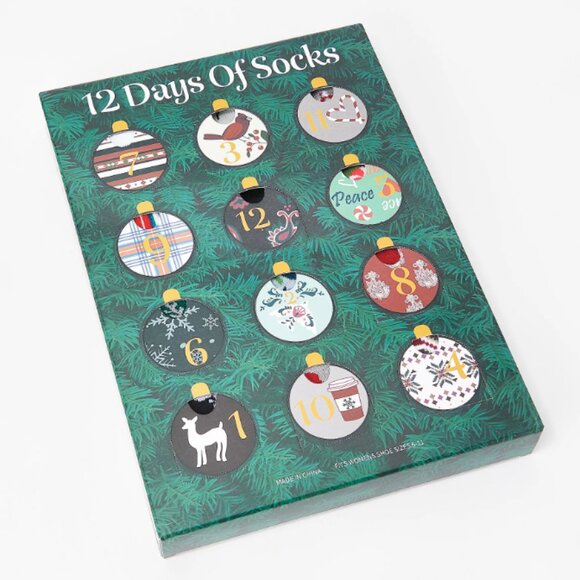 MUK LUKS Women's 12 Days of Socks Gift Set   16248 - Picture 1 of 2